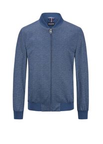 Velké Velikosti - HECHTER PARIS - Lehký strečový bluzon na zip - 58 - Světle Modrá