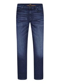 Velk&eacute; Velikosti - BOSS Orange - Dž&iacute;ny s pod&iacute;lem strečov&yacute;ch vl&aacute;ken - 42/32 - Modr&aacute;