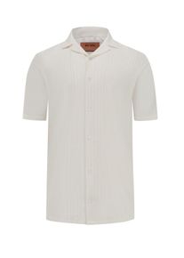 Velk&eacute; Velikosti - MOS MOSH Gallery - Strukturovan&aacute; ko&scaron;ile s kr&aacute;tk&yacute;m ruk&aacute;vem ze směsi bavlny - XXL - B&iacute;l&aacute;