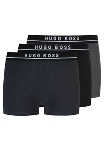 Velk&eacute; Velikosti - BOSS - Boxerky Trunk s pod&iacute;lem strečov&yacute;ch vl&aacute;ken, 3 ks v balen&iacute; - 3XL - N&aacute;mořnick&aacute; Modr&aacute;