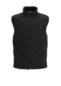 Velk&eacute; Velikosti - BOSS Green - Vodoodpudiv&aacute; p&eacute;řov&aacute; vesta s pro&scaron;&iacute;van&yacute;m vzorem - 3XL - Čern&aacute;