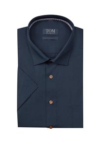 Tom Rusborg OF COPENHAGEN Velké Velikosti - Tom Rusborg - Nežehlivá košile s krátkým rukávem a úzkým podložením, comfort fit - 51 - Námořnická Modrá