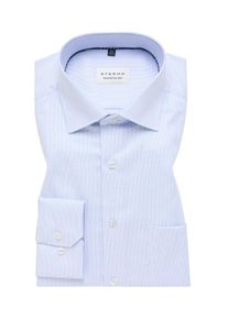 Velk&eacute; Velikosti - Eterna - Ko&scaron;ile s jemn&yacute;m vzorem a n&aacute;prsn&iacute; kapsou, Comfort Fit - 54 - Světle Modr&aacute;