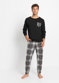 Pyžamo z čisté bavlny | Černá | Vel. 48/50 (M) | bonprix