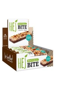 Hej Bite Organic Riegel, 12 x 40 g Kohlenhydratriegel, Crunchy Peanut