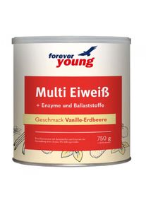 forever young Multi Eiweiß, 750 g Dose, Vanille-Erdbeere