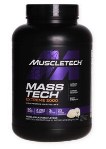 Muscletech Performance Series Mass Tech Extreme 2000, 2720 g Dose, Vanilla Milkshake