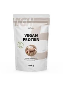 nutri+ Vegan High 5 Protein, 1000 g Beutel, Hazelnut Cookie