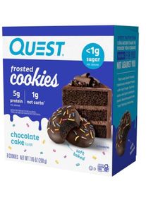 Quest Nutrition Protein Frosted Cookies, 8 x 25 g Cookie, Chocolate Cake