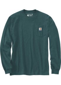 Carhartt Mountain Graphic, t-shirt long sleeve , color: Dark Green , size: M