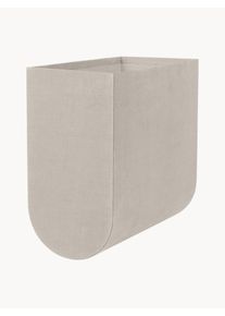 Kristina Dam Ručně vyrobený skladovací box Curved, Š 20 cm Béžová Bavlna Š 20 cm, V 39 cm