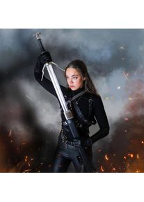 The Witcher Geralt van Rivia Zilveren Zwaard Replica met Schede voor Witcher Fans
