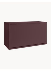ReCollector Nástěnný botník ReCollector Červená Dřevo Š 70 cm, V 40 cm