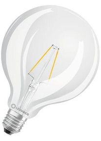 LEDVANCE LED CLASSIC GLOBE P 2.5W 827 FIL CL E27, 250lm, warmweiß (4099854054259)