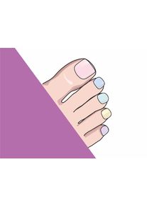 MANITIME gelové nálepky - Macaron Toe