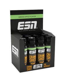 ESN Crank Pump Shot, 12 × 95 ml Shot, Green Apple