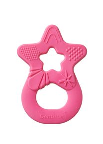 Dentistar Teether "Star", kousátko „Hvězda“ od 3 měsíců, tmavě růžové