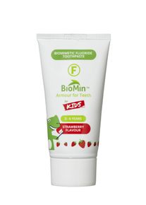 BioMin F gelová zubní pasta pro děti, jahoda, 37,5 ml