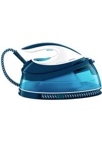 Philips PerfectCare Compact Dampfbügelstation Bügeleisen 6,5bar 1,5 Liter 2400W blau weiß