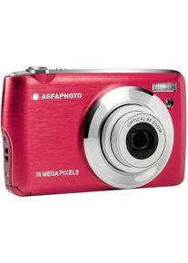 Agfaphoto Realishot digitale Kompaktkamera 18MP 8x optischer Zoom USB rot