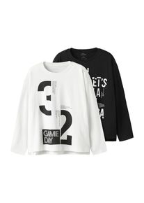 name it Chlapci Tričko 'NKMVOB' černá / bílá 158/164