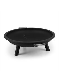 Blumfeldt Trino, ohniště, Ø 80 cm, krb na terasu, ocel, černé