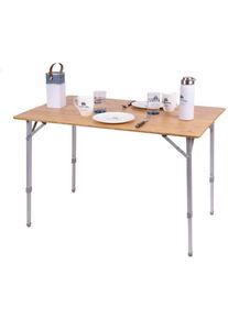 Holiday Travel Campingtisch Klapptisch Esstisch Reisetisch Garten Terrasse 80x60cm Bambus