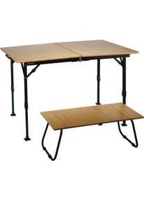 Defa Flex 3-in-1 Bambus Esstisch Campingtisch 155x78cm