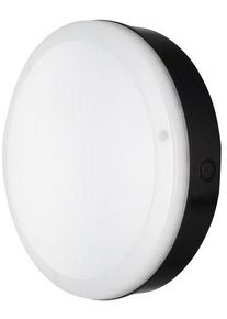 LEDVANCE SURFACE BULKHEAD 250 SENSOR EMERG 10W 830 BK IP65, 800lm, warmweiß (4058075647428)