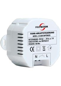 PROTECTOR AS 6020 Funk Einbau-Abluftsteuerung 1000 Watt 50m Reichweite weiß braun