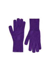 Tchibo - Pleten&eacute; rukavice - barva: fialov&aacute;