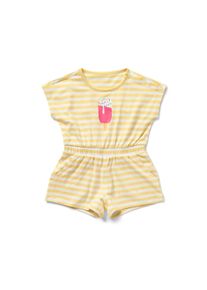 Tchibo - Dětský overal - pro dívky - vel. 122/128 - barva: bílá/s potiskem