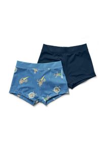 Tchibo - Dětsk&eacute; plavky - pro kluky - vel. 98/104 - barva: modr&aacute;/s potiskem