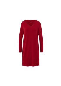 Tchibo - Noční košile s krajkovým lemováním - pro ženy - vel. S 36/38 - barva: červená