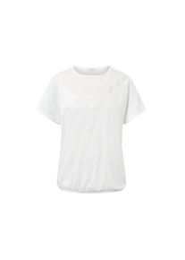 Tchibo - Halenkov&eacute; tričko s v&yacute;&scaron;ivkou - pro ženy - vel. XXL 52/54 - barva: b&iacute;l&aacute;