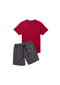 Tchibo - Krátké pyžamo - pro muže - vel. 4XL 68/70 - barva: modrá/s proužky