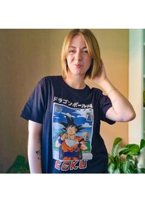 Dragon Ball - T-shirt Goku Eat nera - S - Nero