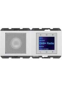 Berker 30807009 Radio Touch mit Lautsprecher, DAB+, Bluetooth, K.x, polarweiß glänzend
