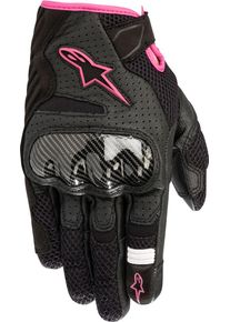 Alpinestars Stella SMX-1 Air V2, gloves women , color: Black/Pink , size: XS