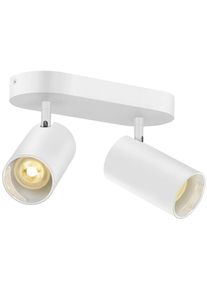 SLV ASTO TUBE Deckenaufbauleuchte Deckenleuchte zylindrisch GU10 10W wei&szlig;