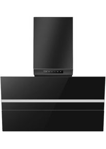 Wolkenstein WS49-90B Kopffreihaube, 90 cm breit, 513,6 m /h, LED Beleuchtung, 4 Leistungsstufen, schwarz