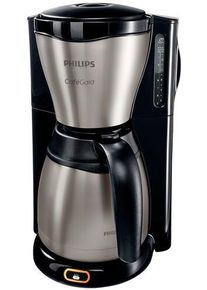 Philips Café Gaia HD7548/20 Filterkaffeemaschine Kaffeemaschine 1,2 Liter 15 Tassen Isolierkanne schwarz edelstahl