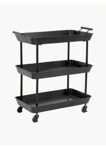 Nordal Barový vozík Fulda Černá Kov Š 66 cm, V 78 cm