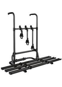 Quipon Heck-Fahrradträger für 3 Fahrräder Camping Wohnwagen Wohnmobil schwarz