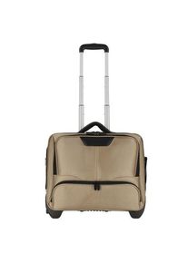 Dermata 2 Rollen Businesstrolley 41 cm Laptopfach goldfarben