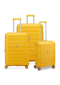 MODO by Roncato Starlight 3.0 4 Rollen Kofferset 3-teilig mit Dehnfalte gelb