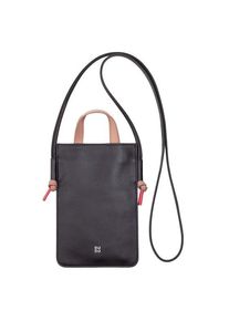 DuDu Faro Handytasche Leder 13 cm schwarz