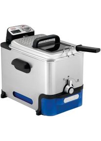 Tefal Oleoclean Pro Inox Elektro-Fritteuse Kaltzonen-Fritteuse 3,5 Liter Edelstahl schwarz