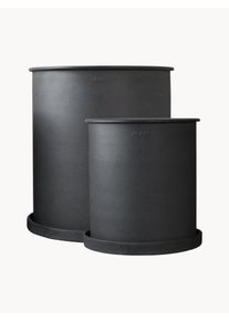 DBKD Sada květináčů Plant, 2 díly Šedá Kov Sada s různými velikostmi