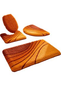 Hagemann unisex Koupelnová předložka terra-vanilková-vzor ,velikost 50x50 cm - Předložka k WC bez výřezu